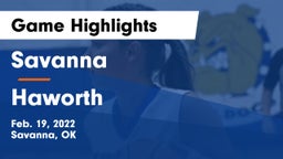 Savanna  vs Haworth  Game Highlights - Feb. 19, 2022