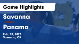 Savanna  vs Panama  Game Highlights - Feb. 28, 2022