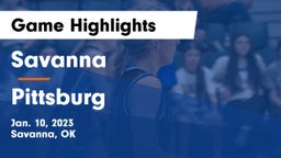 Savanna  vs Pittsburg  Game Highlights - Jan. 10, 2023