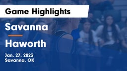 Savanna  vs Haworth  Game Highlights - Jan. 27, 2023