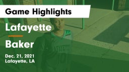 Lafayette  vs Baker Game Highlights - Dec. 21, 2021