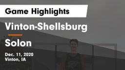 Vinton-Shellsburg  vs Solon  Game Highlights - Dec. 11, 2020
