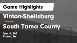 Vinton-Shellsburg  vs South Tama County  Game Highlights - Jan. 4, 2021
