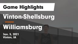 Vinton-Shellsburg  vs Williamsburg  Game Highlights - Jan. 5, 2021
