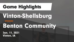 Vinton-Shellsburg  vs Benton Community Game Highlights - Jan. 11, 2021