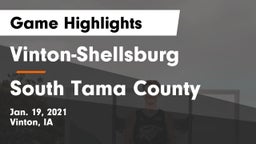Vinton-Shellsburg  vs South Tama County  Game Highlights - Jan. 19, 2021