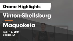 Vinton-Shellsburg  vs Maquoketa  Game Highlights - Feb. 12, 2021
