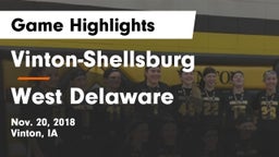 Vinton-Shellsburg  vs West Delaware Game Highlights - Nov. 20, 2018