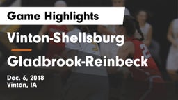 Vinton-Shellsburg  vs Gladbrook-Reinbeck  Game Highlights - Dec. 6, 2018