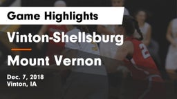 Vinton-Shellsburg  vs Mount Vernon  Game Highlights - Dec. 7, 2018
