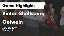 Vinton-Shellsburg  vs Oelwein  Game Highlights - Jan. 31, 2019