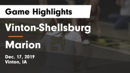 Vinton-Shellsburg  vs Marion  Game Highlights - Dec. 17, 2019