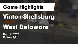 Vinton-Shellsburg  vs West Delaware  Game Highlights - Dec. 4, 2020