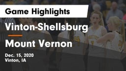 Vinton-Shellsburg  vs Mount Vernon  Game Highlights - Dec. 15, 2020