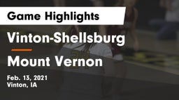 Vinton-Shellsburg  vs Mount Vernon  Game Highlights - Feb. 13, 2021
