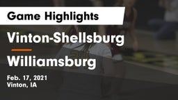 Vinton-Shellsburg  vs Williamsburg  Game Highlights - Feb. 17, 2021