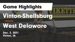 Vinton-Shellsburg  vs West Delaware  Game Highlights - Dec. 3, 2021