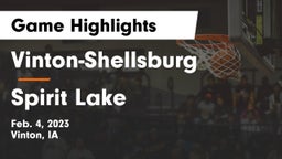 Vinton-Shellsburg  vs Spirit Lake  Game Highlights - Feb. 4, 2023