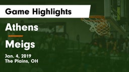 Athens  vs Meigs  Game Highlights - Jan. 4, 2019