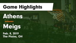 Athens  vs Meigs  Game Highlights - Feb. 8, 2019