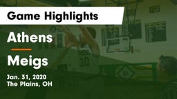 Athens  vs Meigs  Game Highlights - Jan. 31, 2020