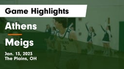 Athens  vs Meigs  Game Highlights - Jan. 13, 2023
