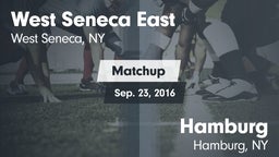 Matchup: West Seneca East vs. Hamburg  2016