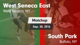 Matchup: West Seneca East vs. South Park  2016