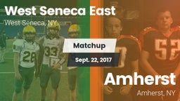 Matchup: West Seneca East vs. Amherst  2017
