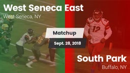 Matchup: West Seneca East vs. South Park  2018