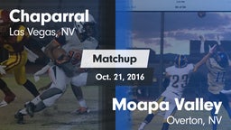 Matchup: Chaparral High vs. Moapa Valley  2016