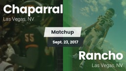 Matchup: Chaparral High vs. Rancho  2017