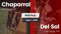 Matchup: Chaparral High vs. Del Sol  2018