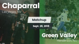 Matchup: Chaparral High vs. Green Valley  2018
