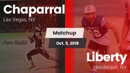 Matchup: Chaparral High vs. Liberty  2018