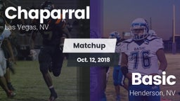 Matchup: Chaparral High vs. Basic  2018