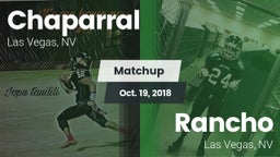 Matchup: Chaparral High vs. Rancho  2018