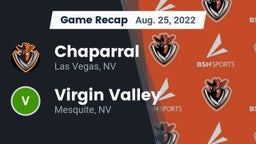 Recap: Chaparral  vs. ****** Valley  2022