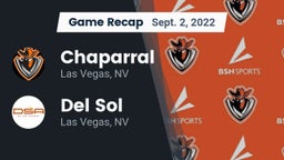 Recap: Chaparral  vs. Del Sol  2022