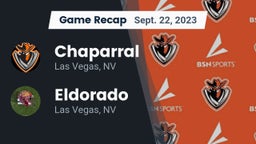 Recap: Chaparral  vs. Eldorado  2023