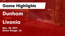 Dunham  vs Livonia  Game Highlights - Nov. 20, 2017