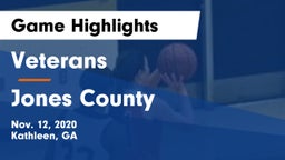 Veterans  vs Jones County  Game Highlights - Nov. 12, 2020