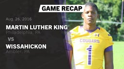 Recap: Martin Luther King  vs. Wissahickon  2016