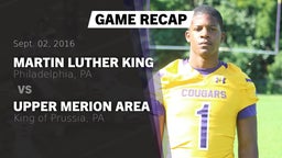 Recap: Martin Luther King  vs. Upper Merion Area  2016