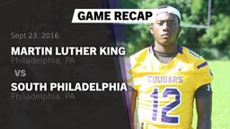 Recap: Martin Luther King  vs. South Philadelphia  2016