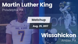 Matchup: MLK  vs. Wissahickon  2017