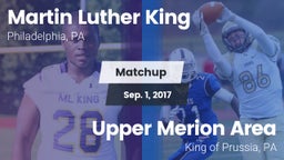 Matchup: MLK  vs. Upper Merion Area  2017