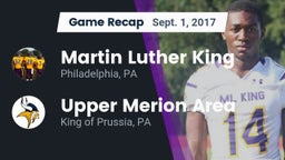 Recap: Martin Luther King  vs. Upper Merion Area  2017