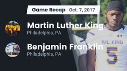 Recap: Martin Luther King  vs. Benjamin Franklin  2017
