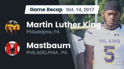 Recap: Martin Luther King  vs. Mastbaum 2017